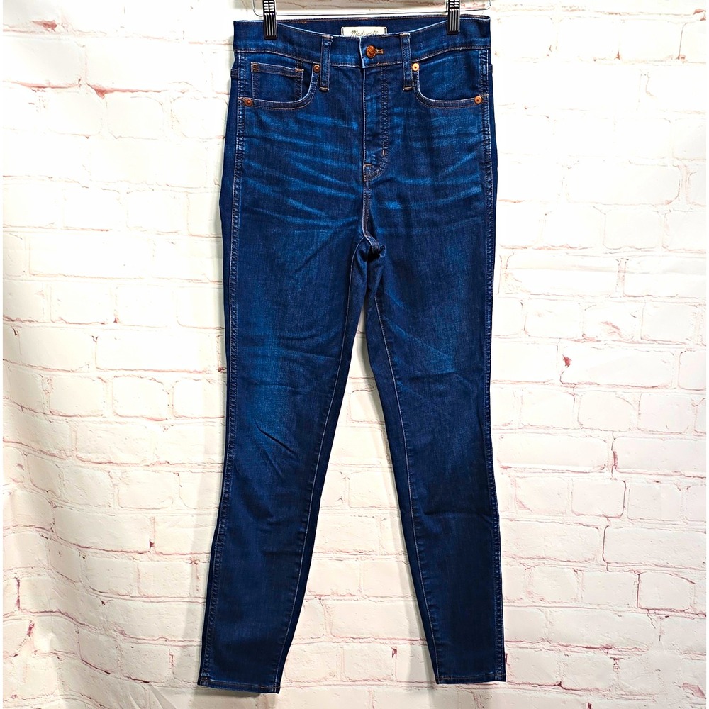 Madewell Dark Wash Blue High Rise Skinny Slim Stretch Denim Jeans size 26